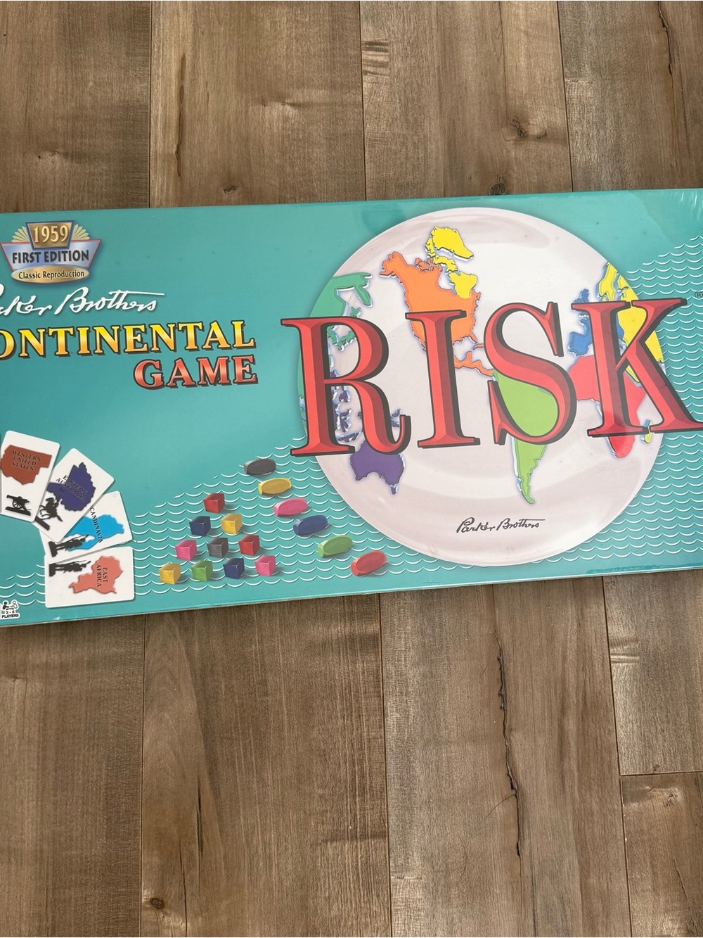 NEW Risk Continental Game 1959 First Edition Classic Reproduction Board Strategy
